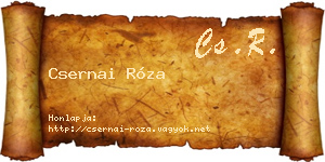 Csernai Róza névjegykártya